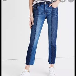 Madewell Straight Crop Jeans - Two Tone edition